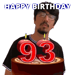 93 Years Old Sticker