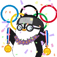 Number One Win Sticker by Pudgy Penguins