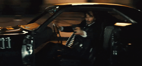 Driving Keanu Reeves GIF by John Wick: Chapter 3 - Parabellum
