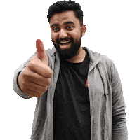 Happy All In Sticker by Beebom