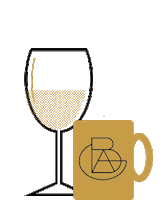 bearagencygroup coffee bear wine agency Sticker