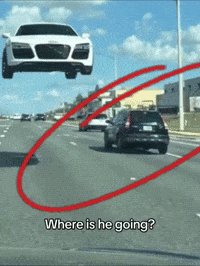 Car Flying GIF