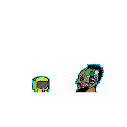Robot Hiphop Sticker