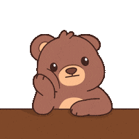 Bored Still Waiting Sticker by BEARISH