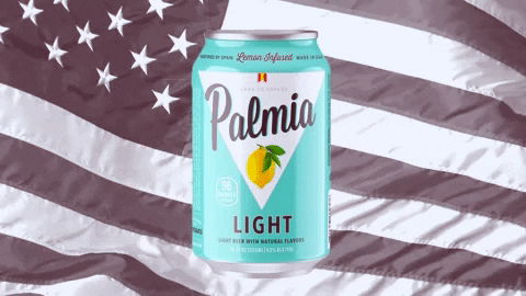 Waving 4Th Of July GIF by Palmia Beer