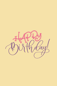 theginkoproject happy pink birthday yellow GIF