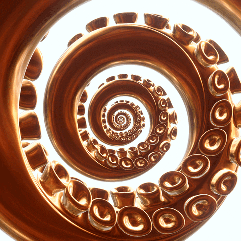 Octopus Spiral GIF by Feliks Tomasz Konczakowski