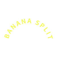 bananasplitdesign design colors type bananasplitdesign Sticker