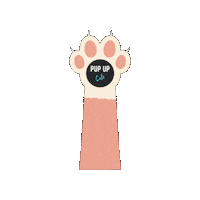 Dog Paw Sticker by Pup Up Cafe