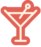 On The Rocks Drinking Sticker by Las Vegas