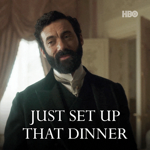 George Russell Dinner GIF by HBO Max