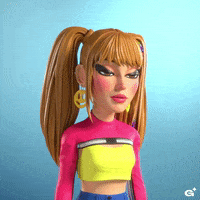 Cartoon gif. A woman is really tired and she's falling asleep on her feet. She begins to fall forward but catches herself just in time, but the process repeats all over again, as she smacks her lips in tiredness and falls once more.