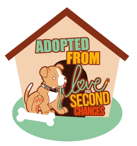 Dog Adopt Sticker by lovesecondchances