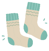 cremefleurs aesthetic doodle minimal socks Sticker