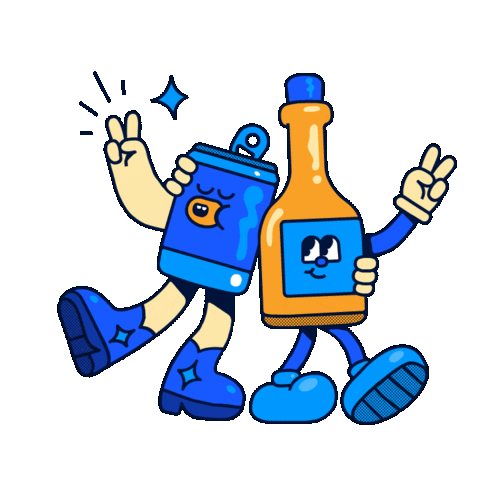 Happy Beer Sticker by Daki