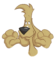 dukecartoons love kiss pets perro Sticker