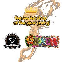 Smoke Shop Of The Year Party Sticker by Glass Vegas Expo