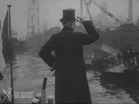 NationalWWIMuseum black and white goodbye military sailing GIF