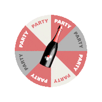 Champagne Bottle Party Sticker by Serviceplan Group