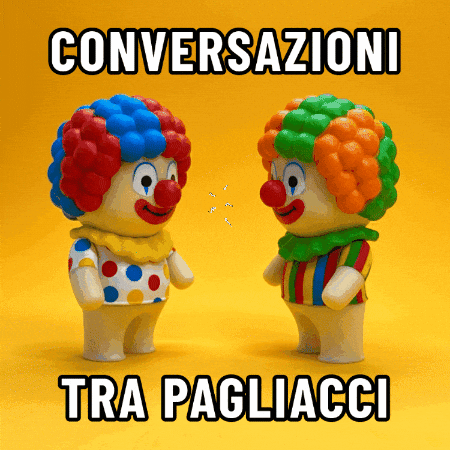 Clown Conversation GIF