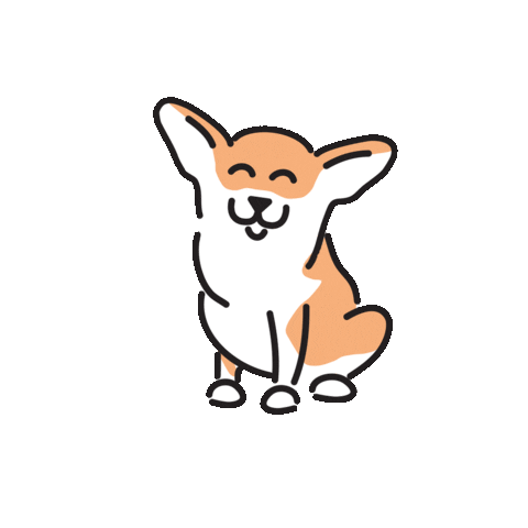 Dog Corgi Sticker by AKINU_CZ