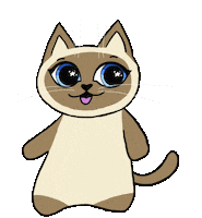 Siamese Cat Peace Sticker