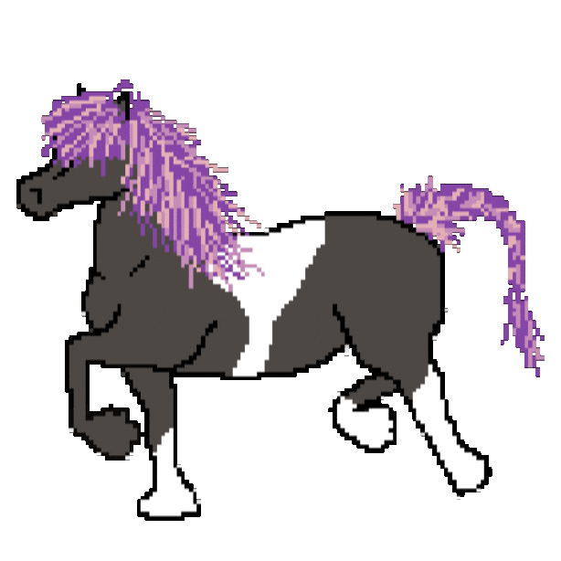 Pixel Trotting Sticker