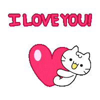 Cat Love Sticker by Mikitti