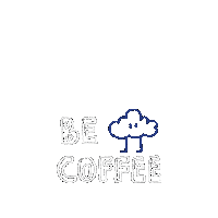 ForestCloudBev coffee cafe friend cloud Sticker