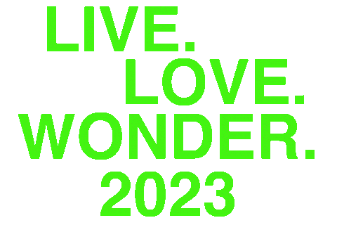 Live Love Wonder Sticker by Wonderfruit Festival