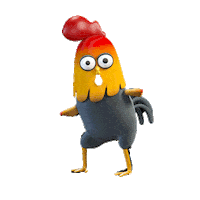 cocodancecenter dance dancing chicken coco dance center cocodancecenter Sticker
