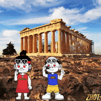 Ancient Greece Acropolis GIF by Zhotcita