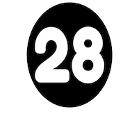 Number Blanco Sticker