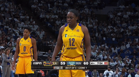 los angeles sparks basketball GIF by WNBA