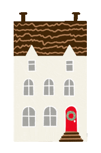 Home Sweet Home Snow Sticker