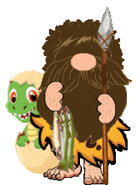Dinosaur Gnome Sticker