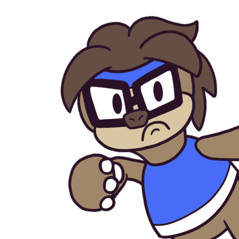 Angry Knockout Sticker by Responsible Adult