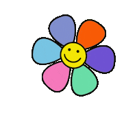 Flower Smile Sticker