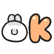 Bunny Ok Sticker by YUKIJI