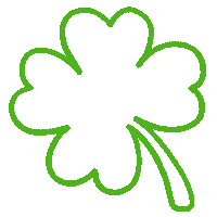 St Patricks Day Outline Sticker