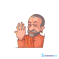 Yogi Adityanath India Sticker by Creative Hatti