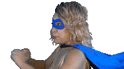 ComedianHollyLogan mask flying superhero hero Sticker