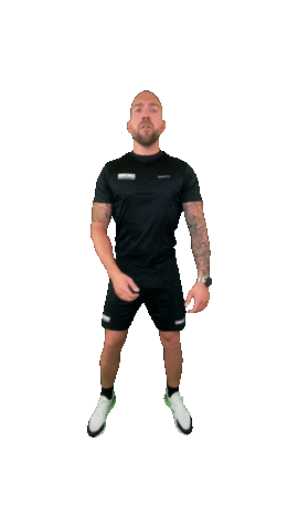 Koningsfysiotraining fitness workout yelling pump Sticker