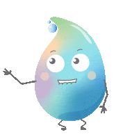 Water Drop Sticker by Danuba Garden