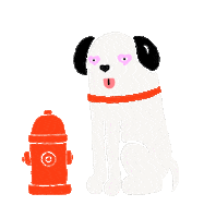 Valentines Day Dog Sticker by Jaclyn Caris