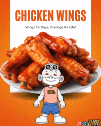 Chicken Wings GIF by Zhot