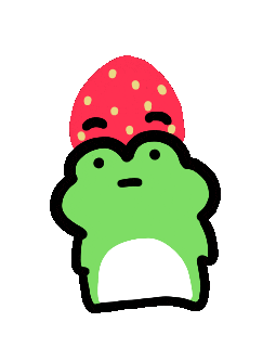 Frog Strawberry Sticker by Annafish