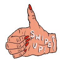 Swipe Up Hand Sticker