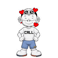 Calling Call Me Sticker by Zhot