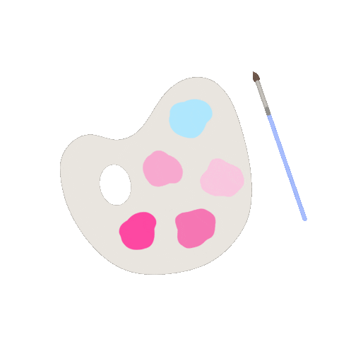 paulinaportnoy art pink illustration design Sticker
